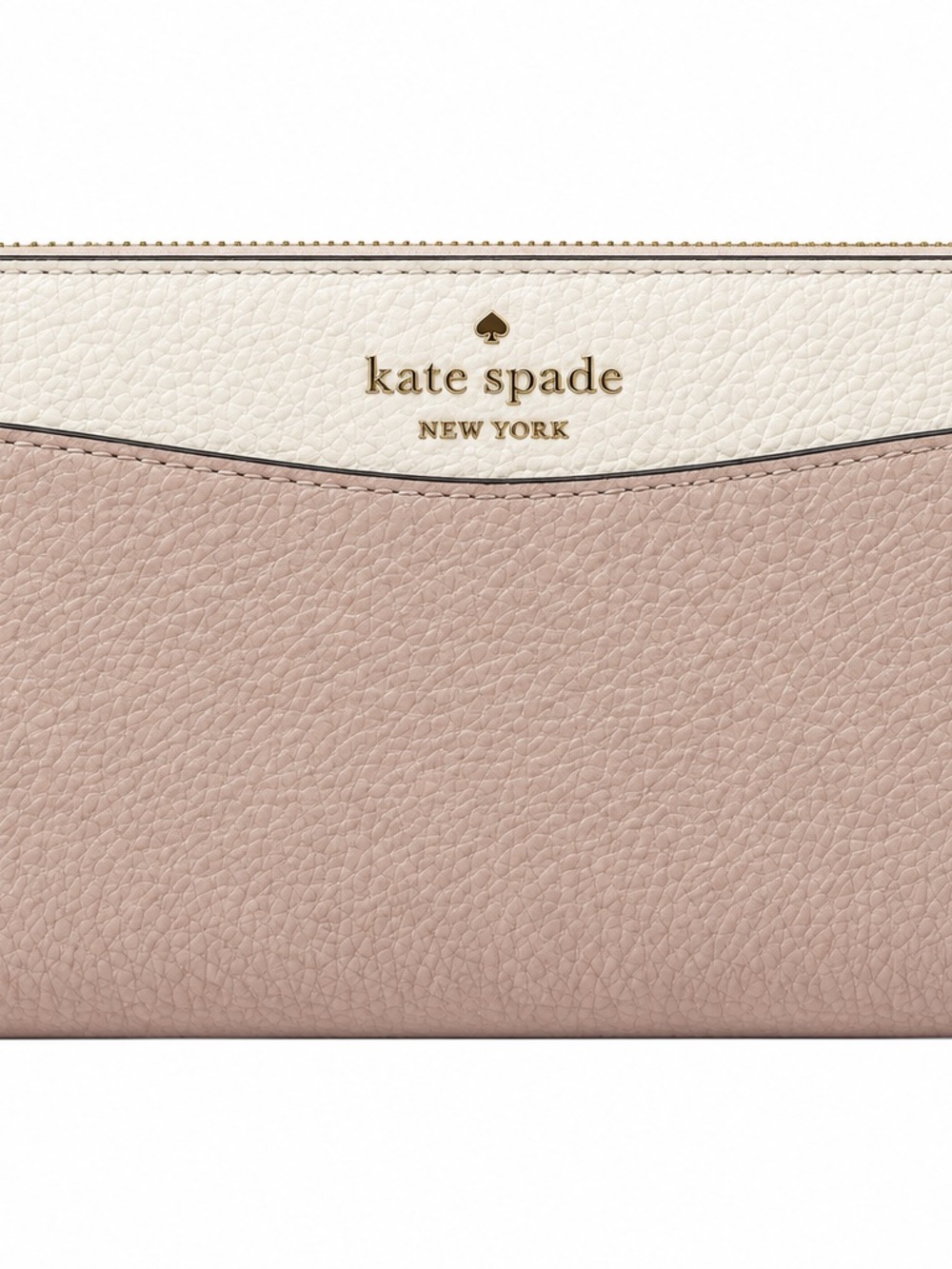 Kate Spade Leila Colorblock Large Continental Wallet - Warm Beige Multi